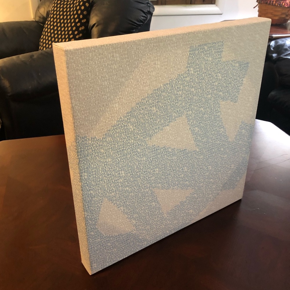 UNC Chapel Hill Graphic Canvas NWT